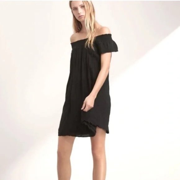 Aritzia Talula Horatio Off the Shoulder icy blue Dress - Picture 4 of 7